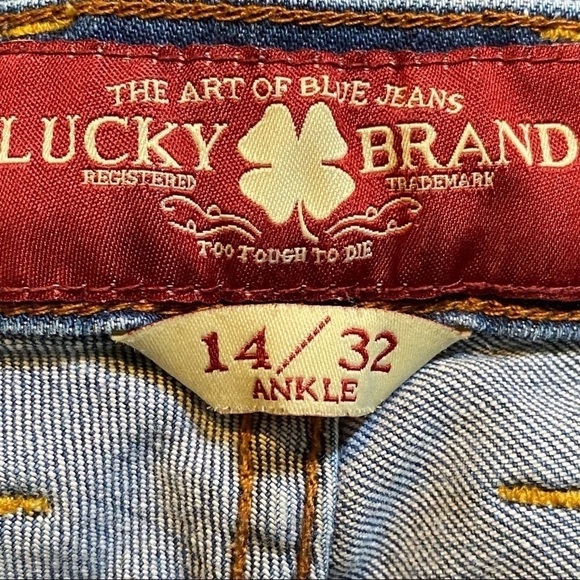 Lucky Brand Sofia Boot Mid Rise Ankle Jeans Size 14/32 - Picture 15 of 16